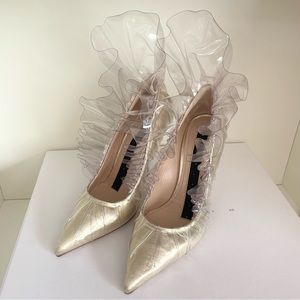 Midnight 00 Cinderella glass slipper jellyfish heels